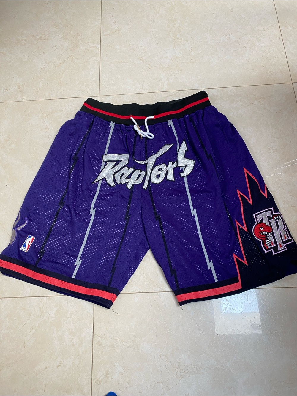 Toronto Raptors Just Don 1998-1999 Basketball Shorts XXL Embroidered Lettering